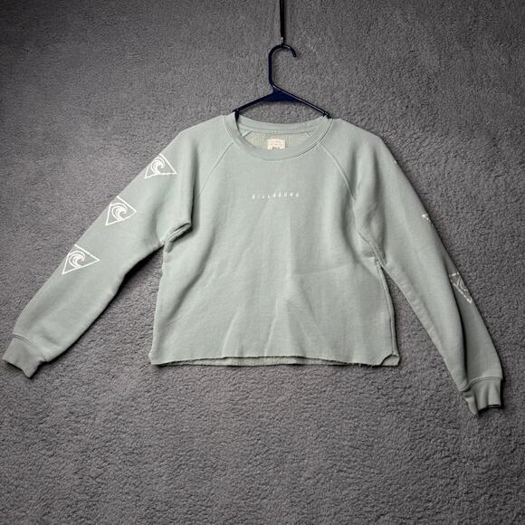 Billabong Sweater Women's Small Blue Cropped Pullover - Picture 1 of 7